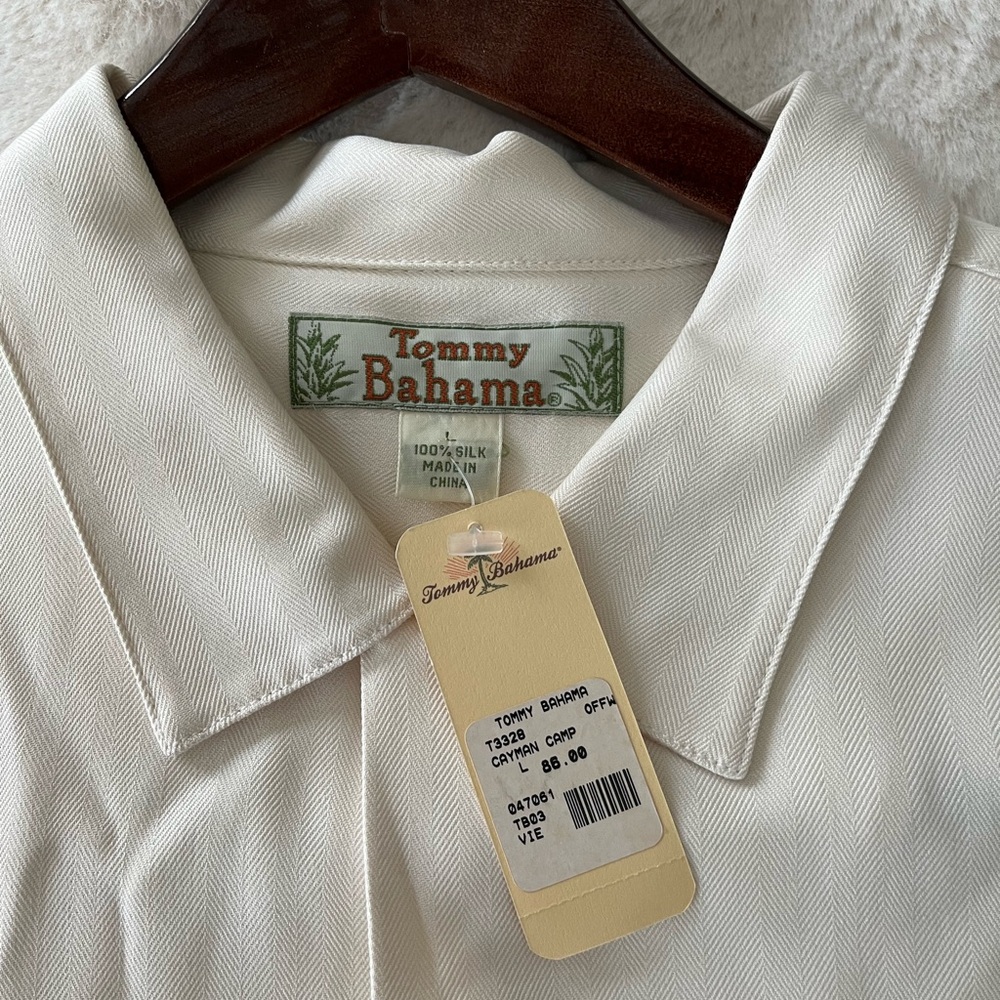 Tommy Bahama Cream Silk Shirt